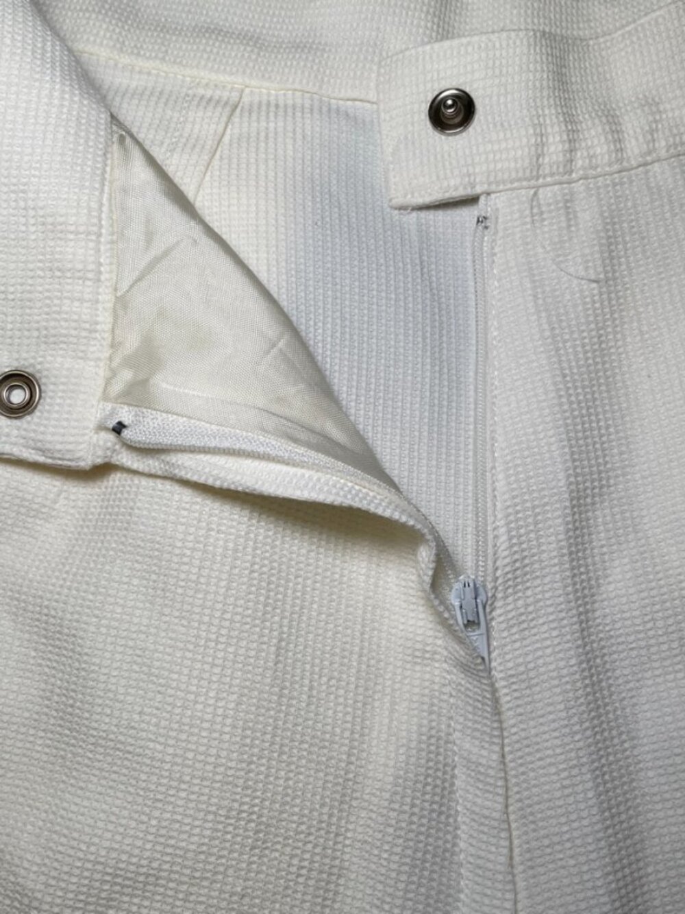 CACHE Vintage 1980s white skirt-front skort, size 4 - Picture 3 of 10